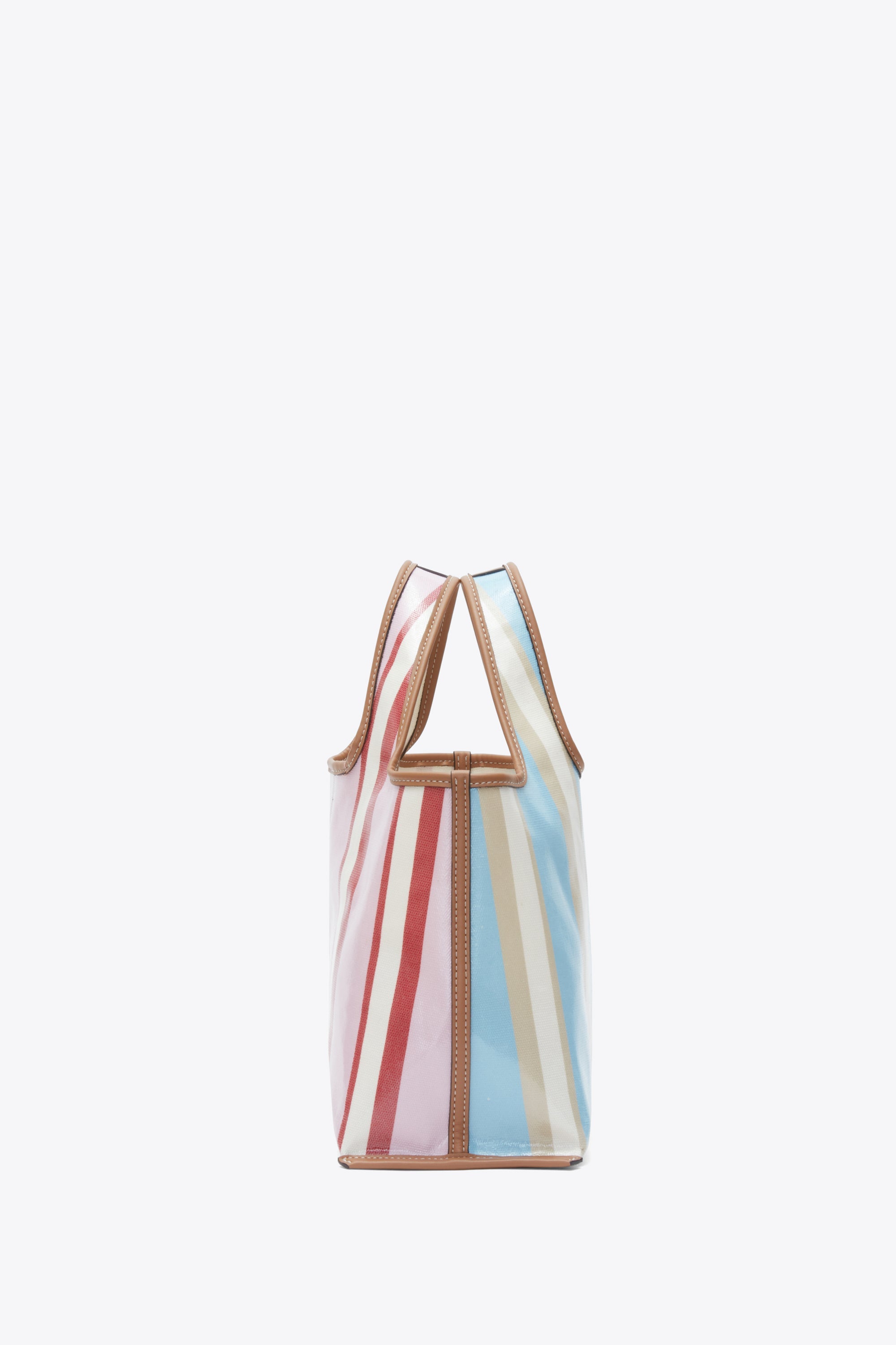 Blue-Pink Multi Dual Stripe Mini Market Tote | 3.1 Phillip Lim