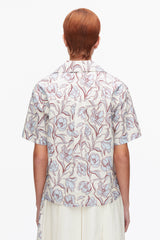 Sky Blue Multi Floral Printed Camp Shirt | 3.1 Phillip Lim