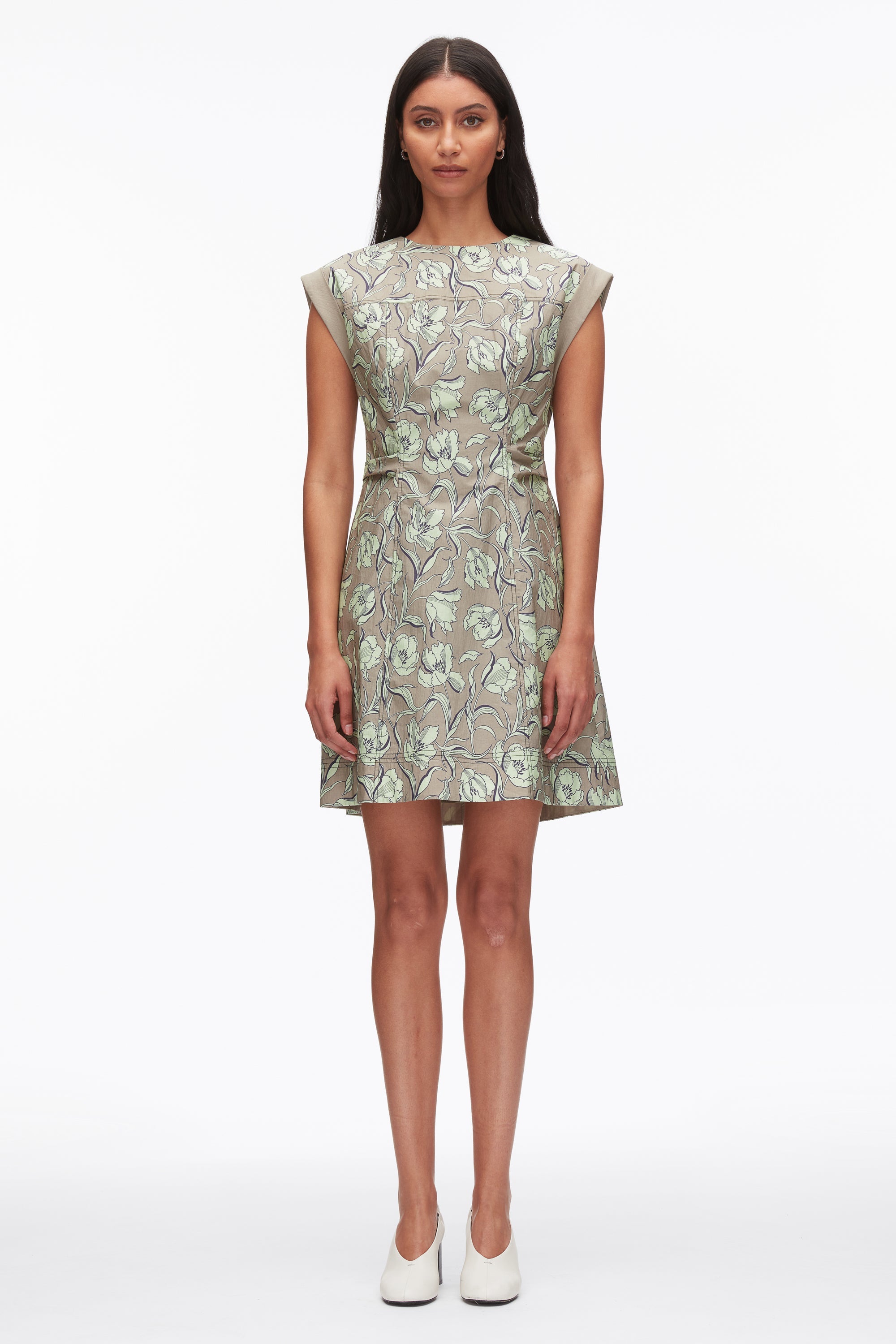 Sage Multi Short Sleeve Floral Mini Dress | 3.1 Phillip Lim