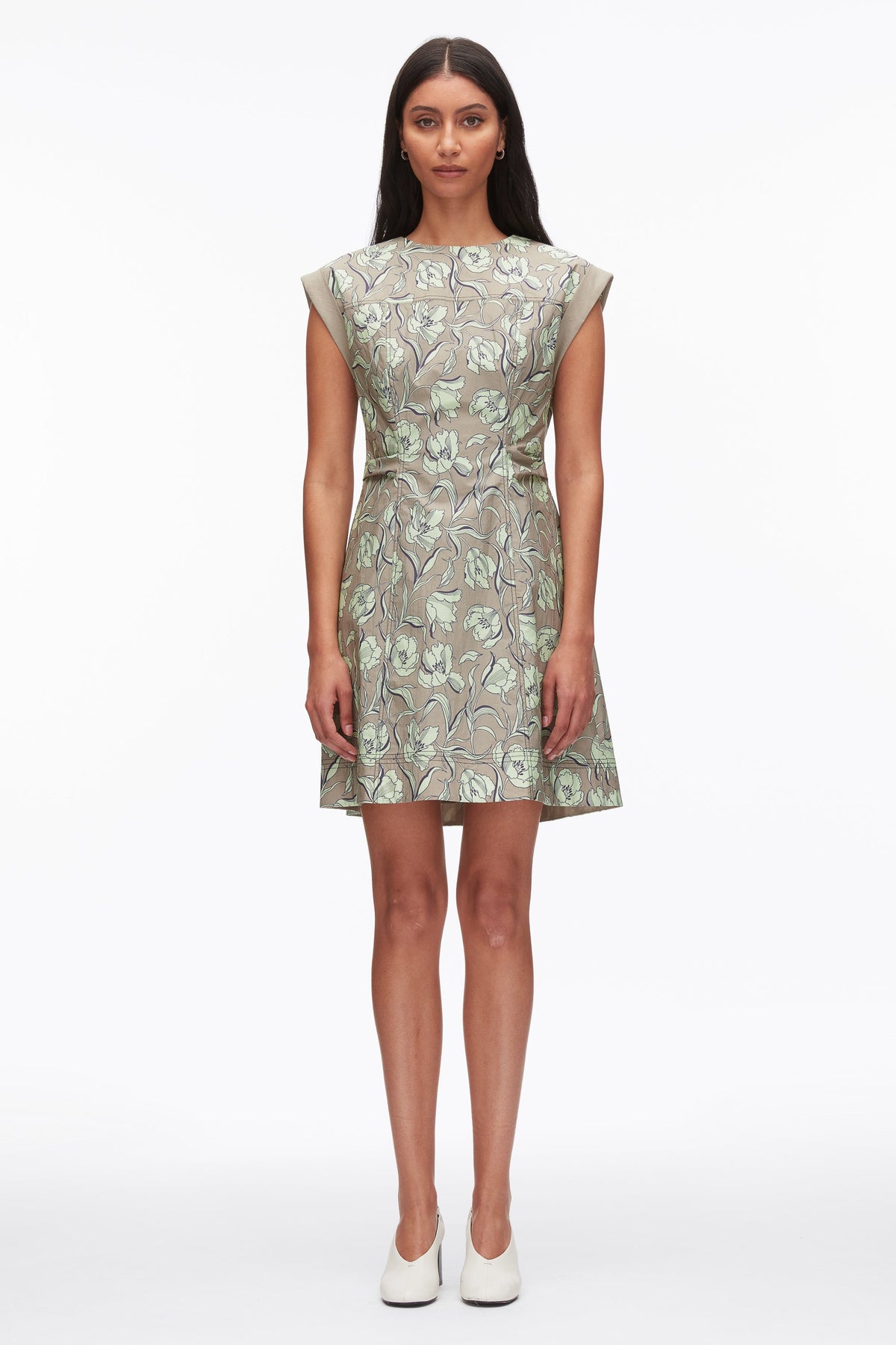 Sage Multi Short Sleeve Floral Mini Dress | 3.1 Phillip Lim