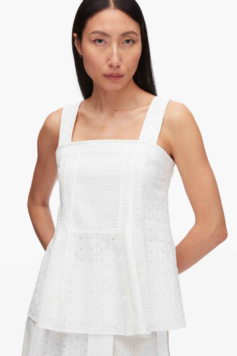 White Broderie Anglaise Patchwork Cami | 3.1 Phillip Lim