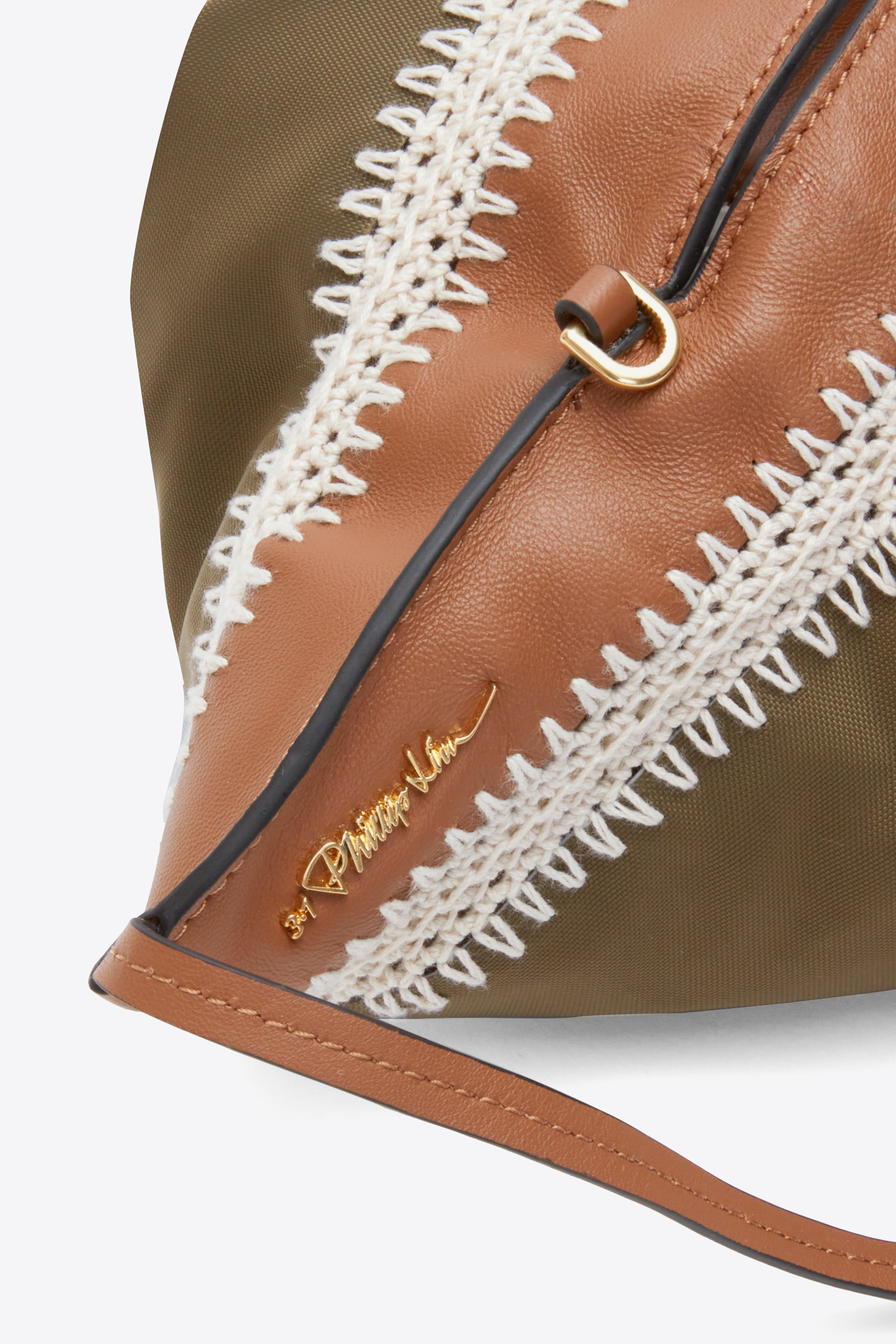 Mushroom Nylon Luna Mini Bag with Contrast Stitch | 3.1 Phillip Lim