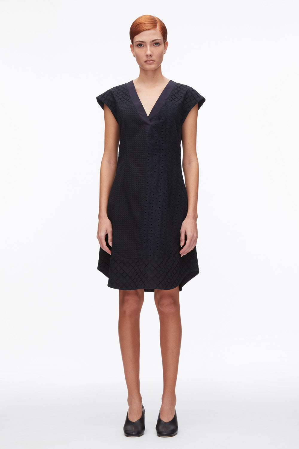 Midnight Broderie Anglaise Patchwork Sleeveless Dress | 3.1 Phillip Lim