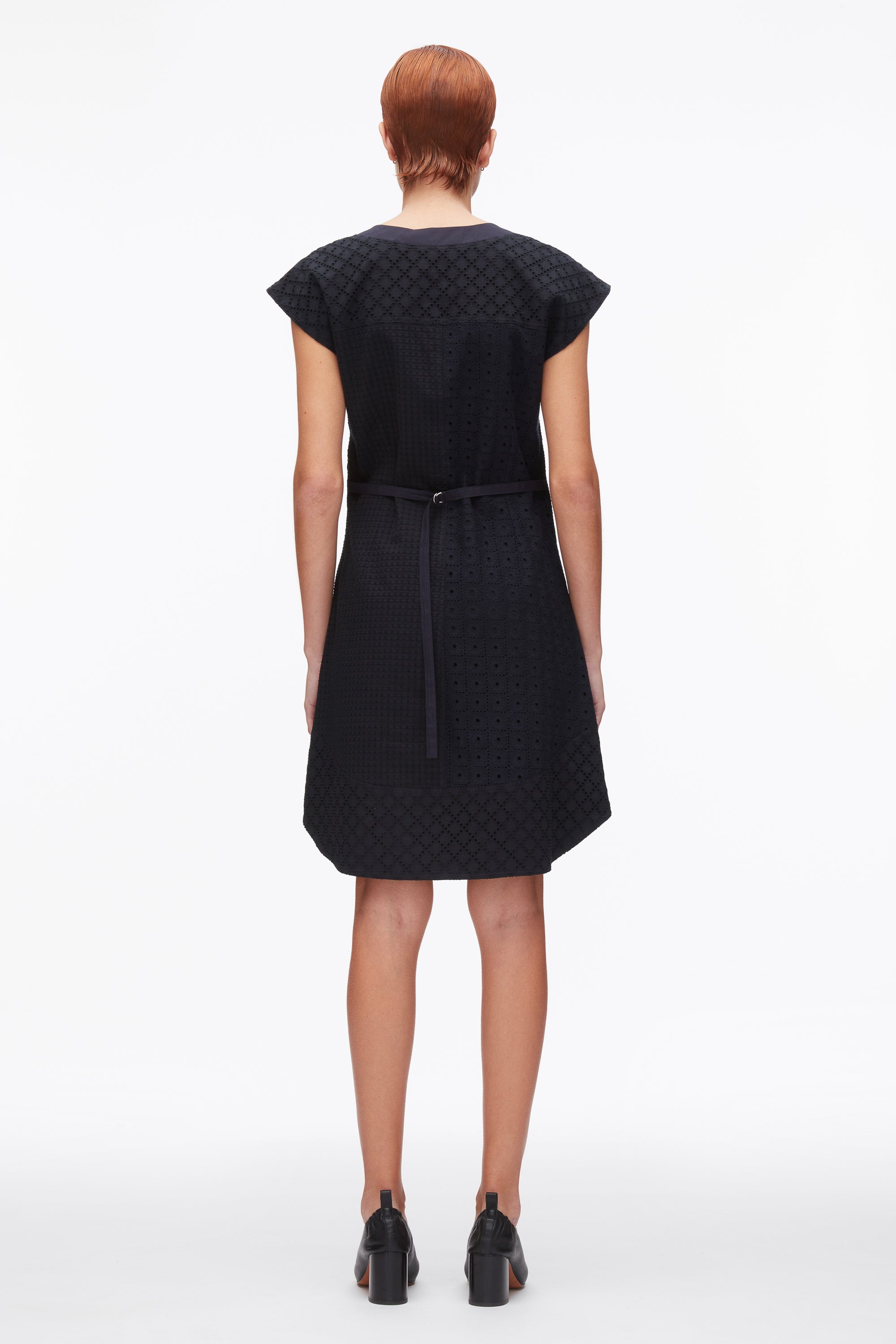 Midnight Broderie Anglaise Patchwork Sleeveless Dress | 3.1 Phillip Lim
