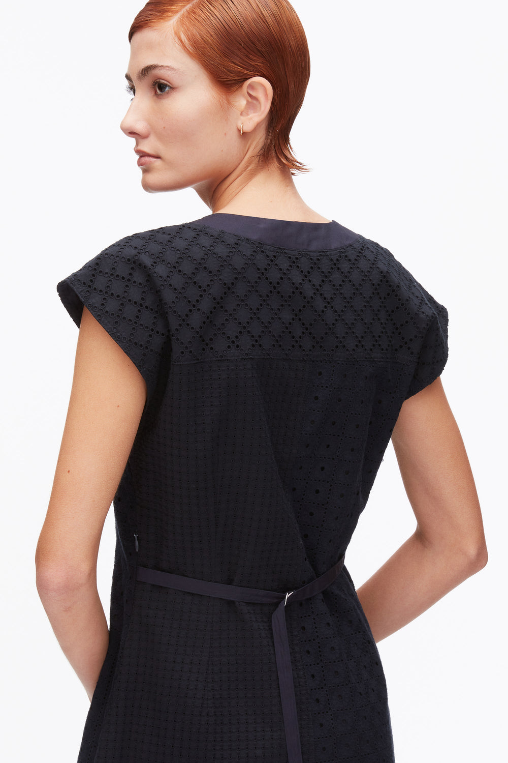 Midnight Broderie Anglaise Patchwork Sleeveless Dress | 3.1 Phillip Lim