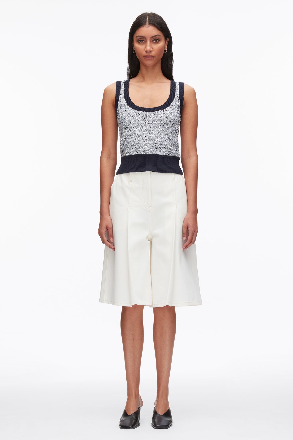 Midnight Multi Tweed Bouclé Scoop Neck Tank | 3.1 Phillip Lim