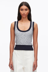 Midnight Multi Tweed Bouclé Scoop Neck Tank | 3.1 Phillip Lim