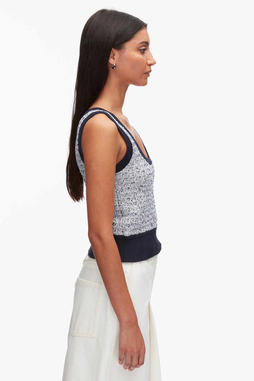 Midnight Multi Tweed Bouclé Scoop Neck Tank | 3.1 Phillip Lim