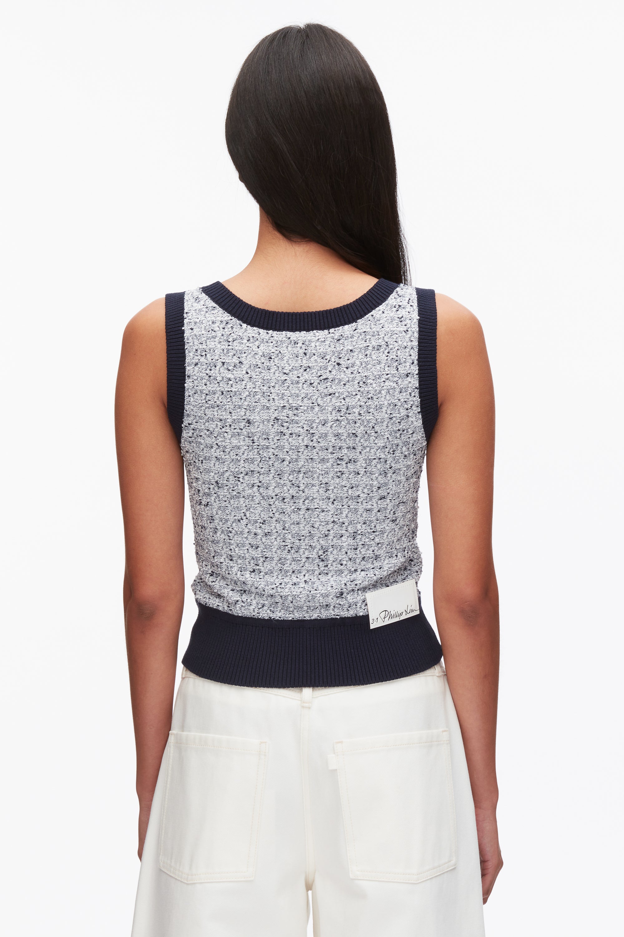 Midnight Multi Tweed Bouclé Scoop Neck Tank | 3.1 Phillip Lim