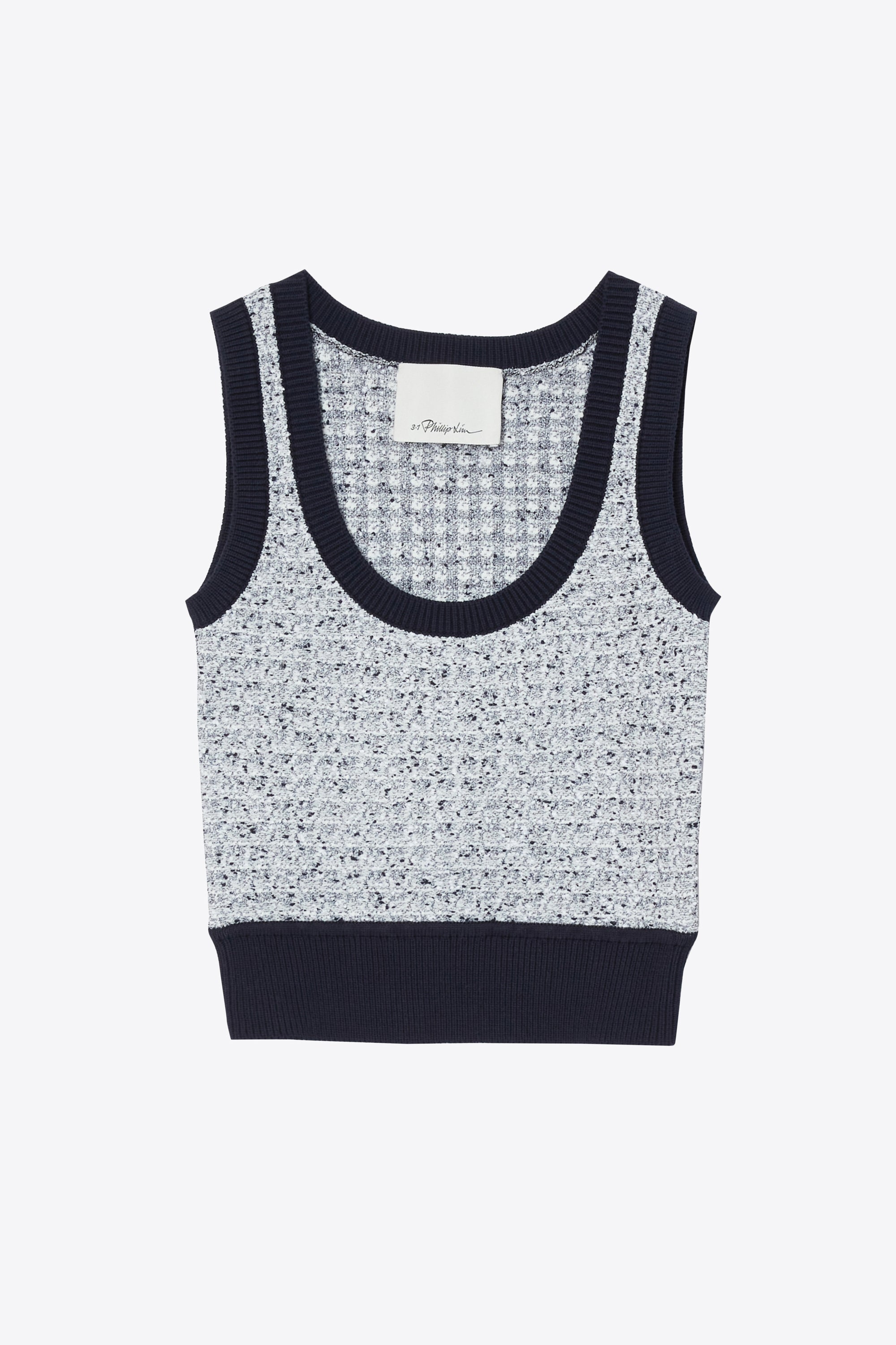Midnight Multi Tweed Bouclé Scoop Neck Tank | 3.1 Phillip Lim