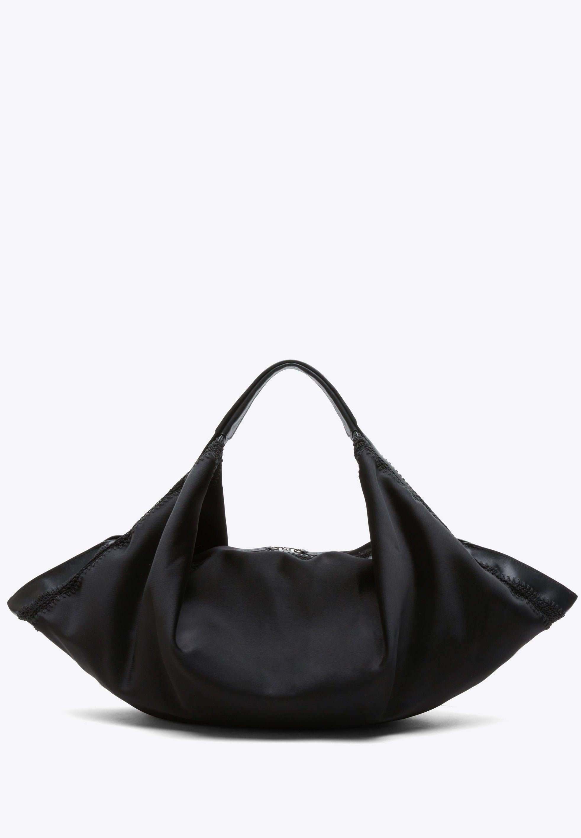 Black Structured Satin Luna Large Bag | 3.1 Phillip Lim