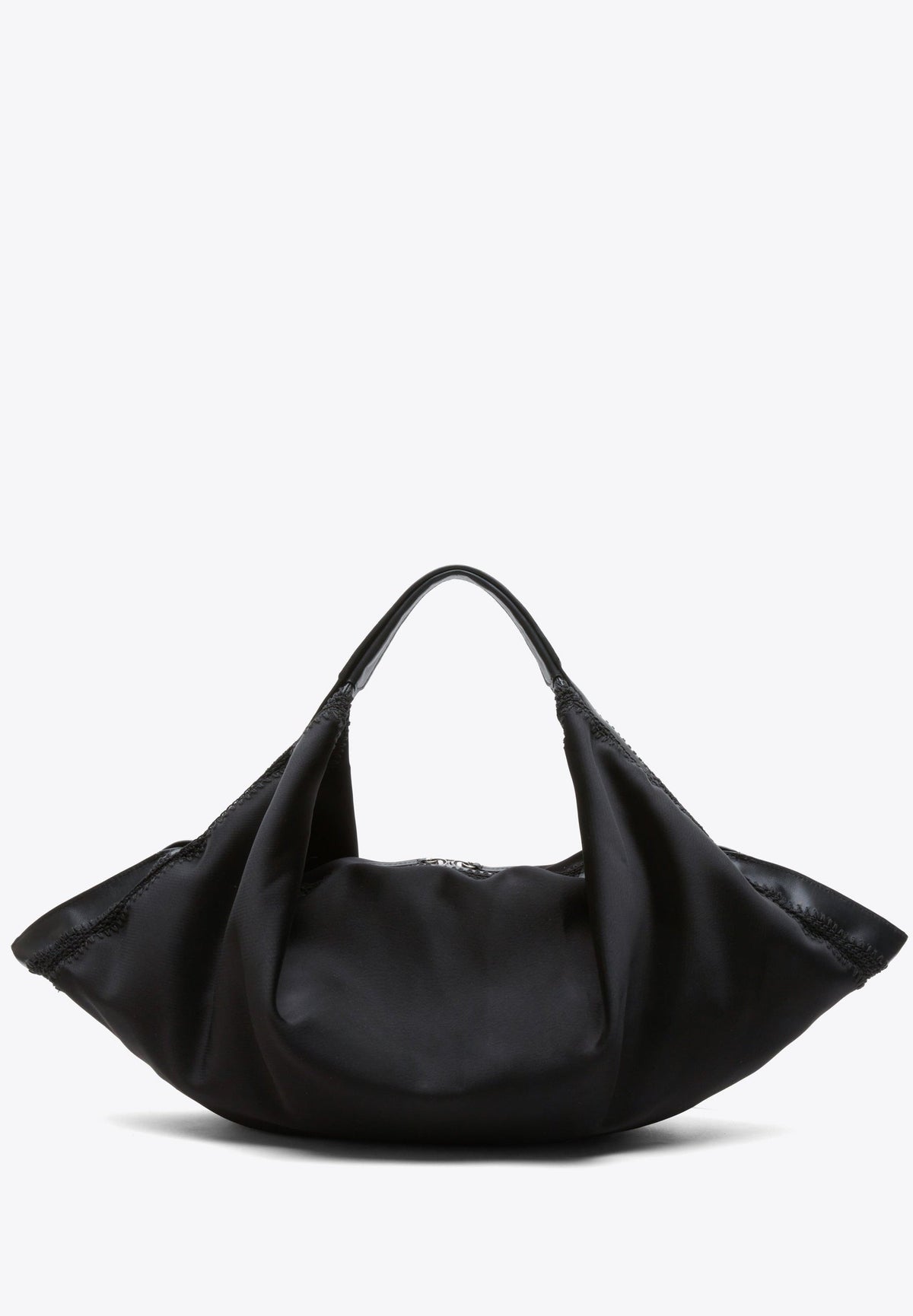 Black Structured Satin Luna Large Bag | 3.1 Phillip Lim