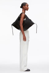 Black Structured Satin Luna Large Bag | 3.1 Phillip Lim