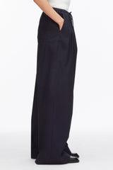 Midnight Structured Cotton Pull On Straight Leg Pants | 3.1 Phillip Lim