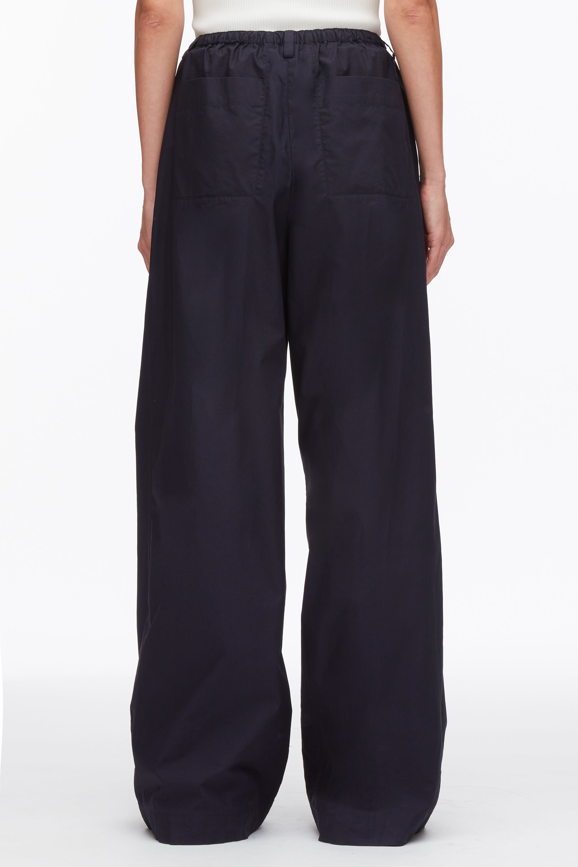 Midnight Structured Cotton Pull On Straight Leg Pants | 3.1 Phillip Lim