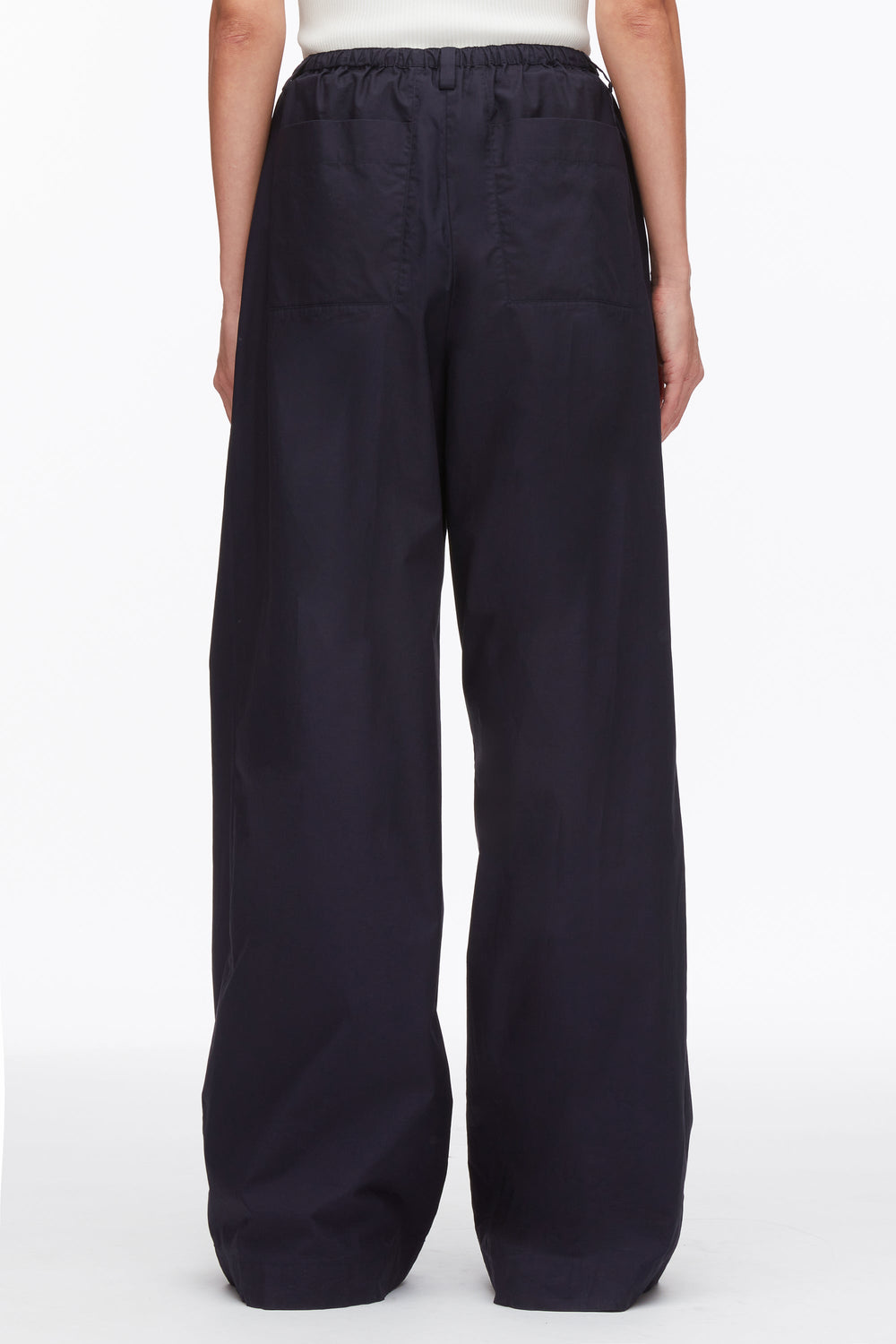 Midnight Structured Cotton Pull On Straight Leg Pants | 3.1 Phillip Lim