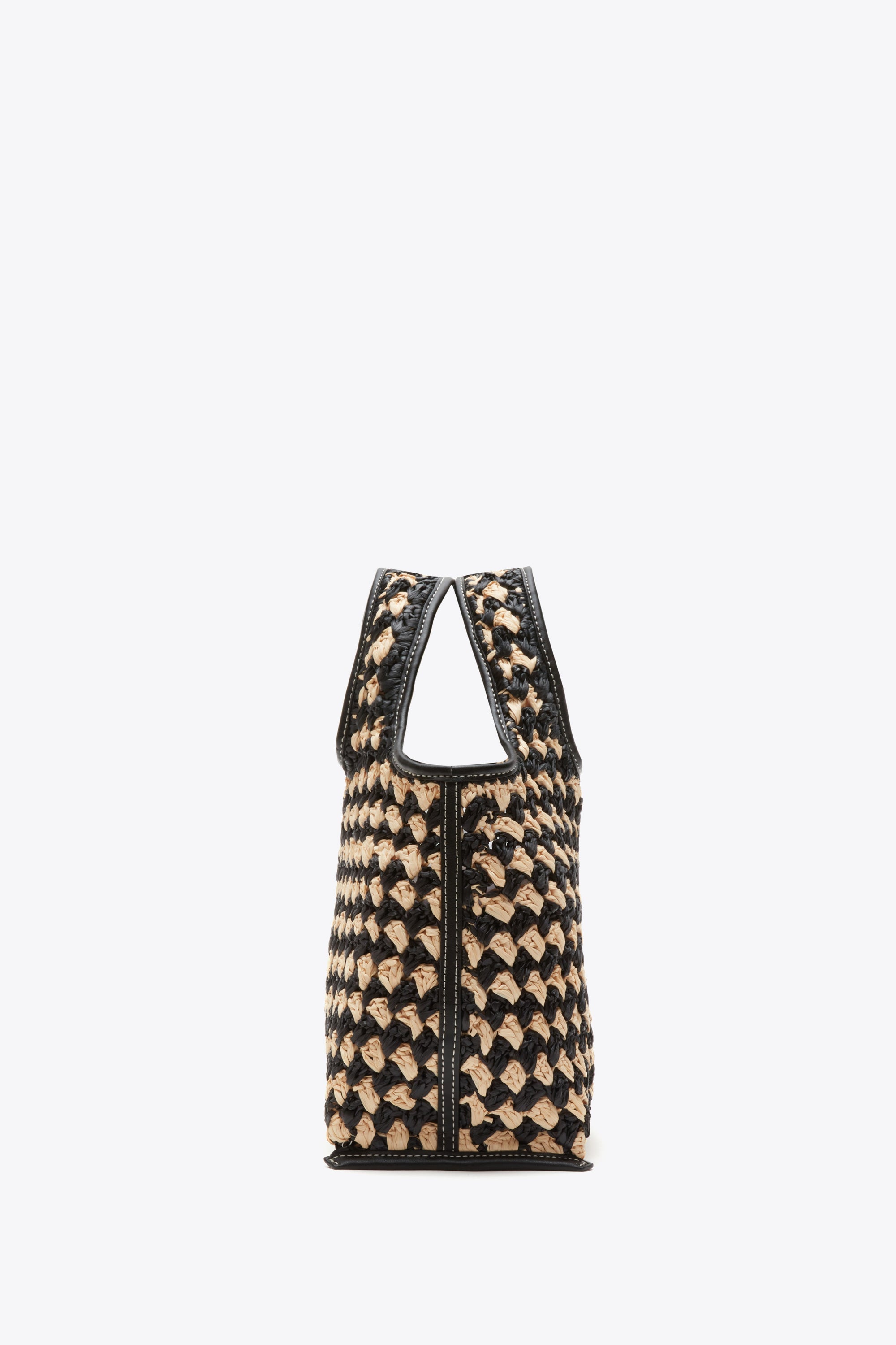 Black-Buckwheat Crochet Raffia Mini Market Tote | 3.1 Phillip Lim