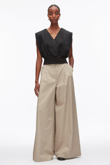 Black Draped Sleeveless French Terry Top | 3.1 Phillip Lim