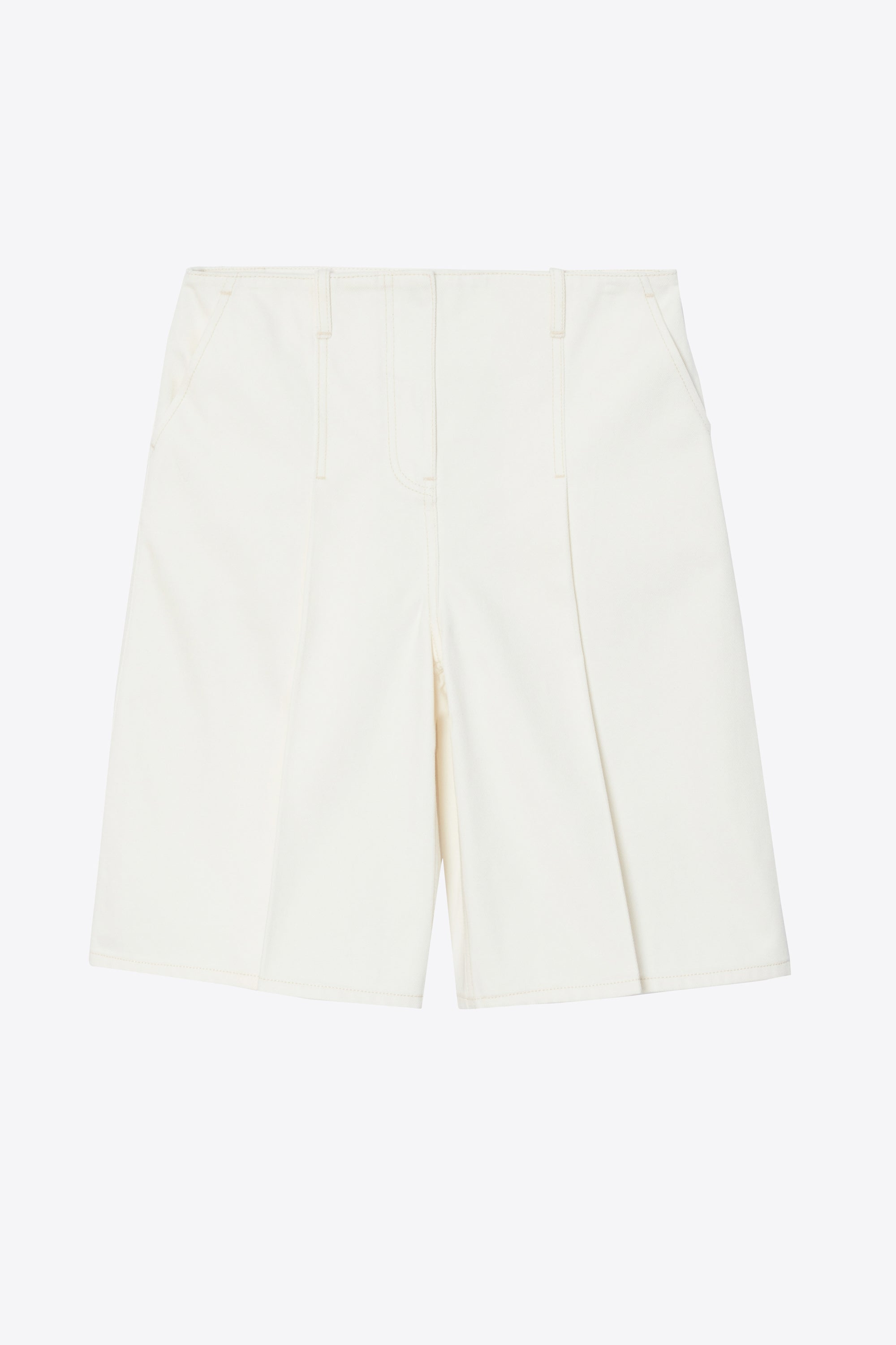 Tofu Ghost Patch Lightweight Denim Bermuda Shorts | 3.1 Phillip Lim