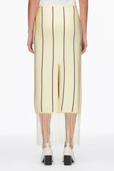 Yuzu Multi Stripe Midi Skirt with Fringe | 3.1 Phillip Lim