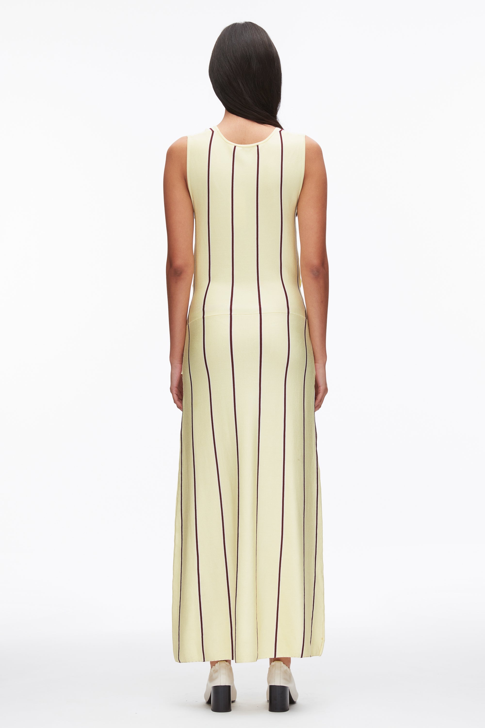 Yuzu Multi Stripe Midi Dress with Fringe Waist Tie | 3.1 Phillip Lim