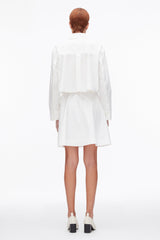 White Belted Structured Cotton Shirt Dress | 3.1 Phillip Lim
