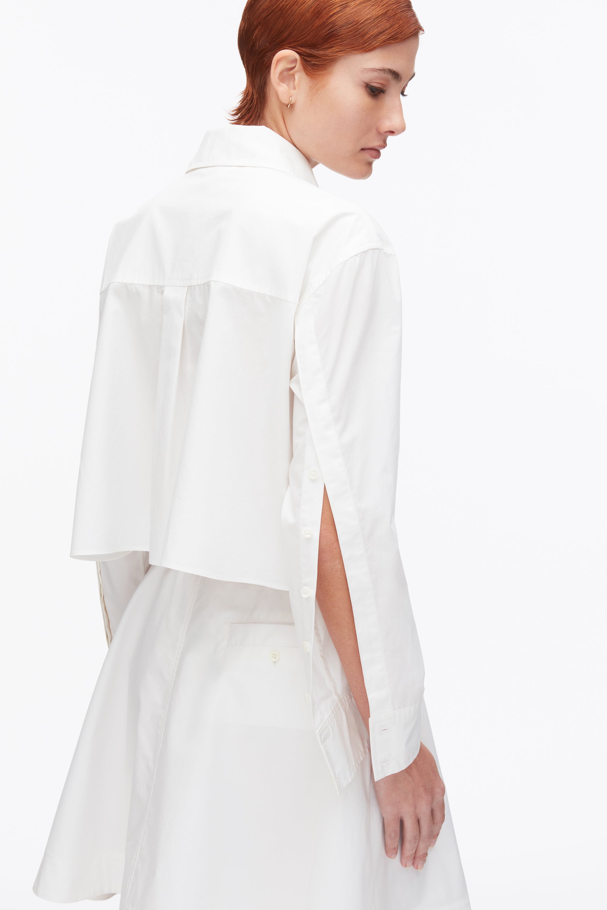 White Belted Structured Cotton Shirt Dress | 3.1 Phillip Lim