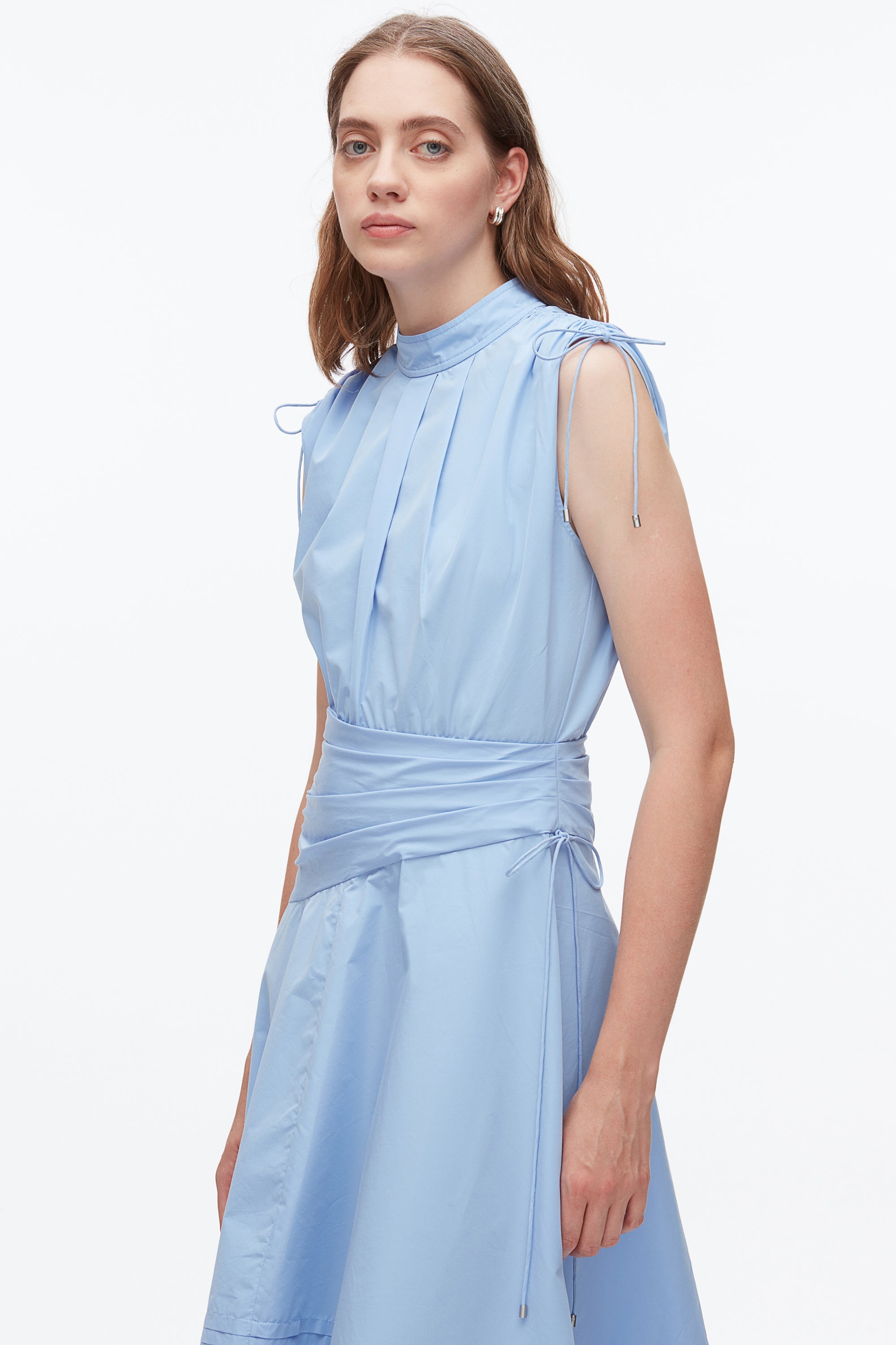 Oxford Blue Ruched Handkerchief Dress | 3.1 Phillip Lim
