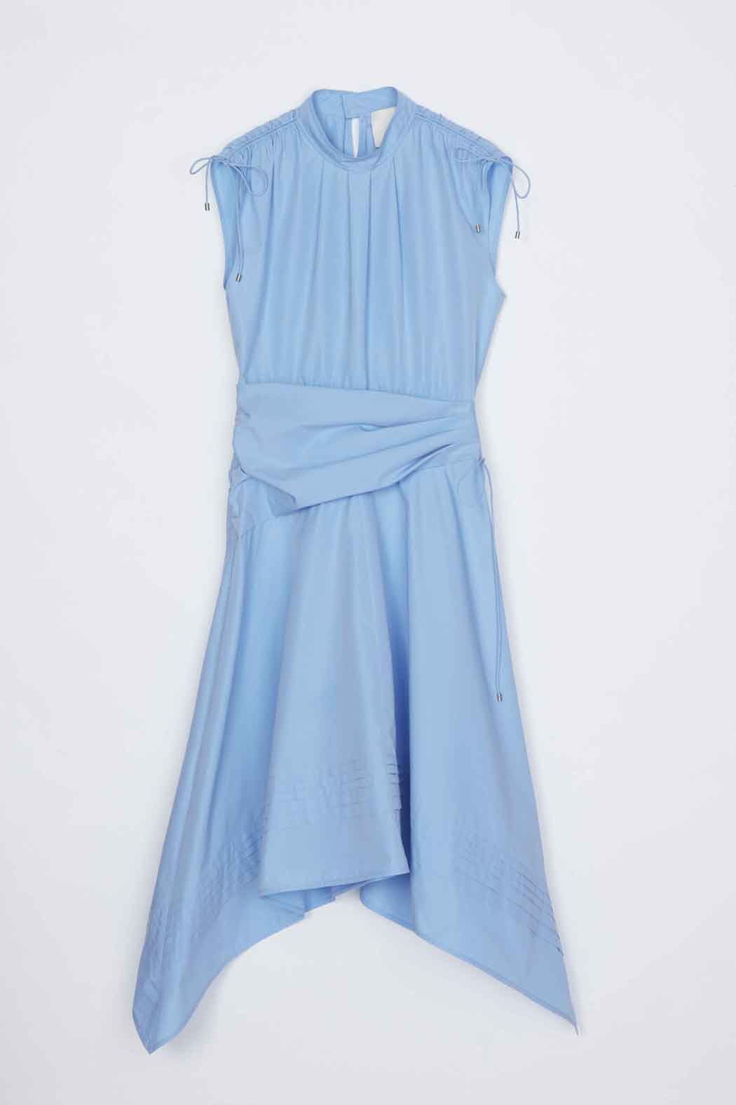 Oxford Blue Ruched Handkerchief Dress | 3.1 Phillip Lim