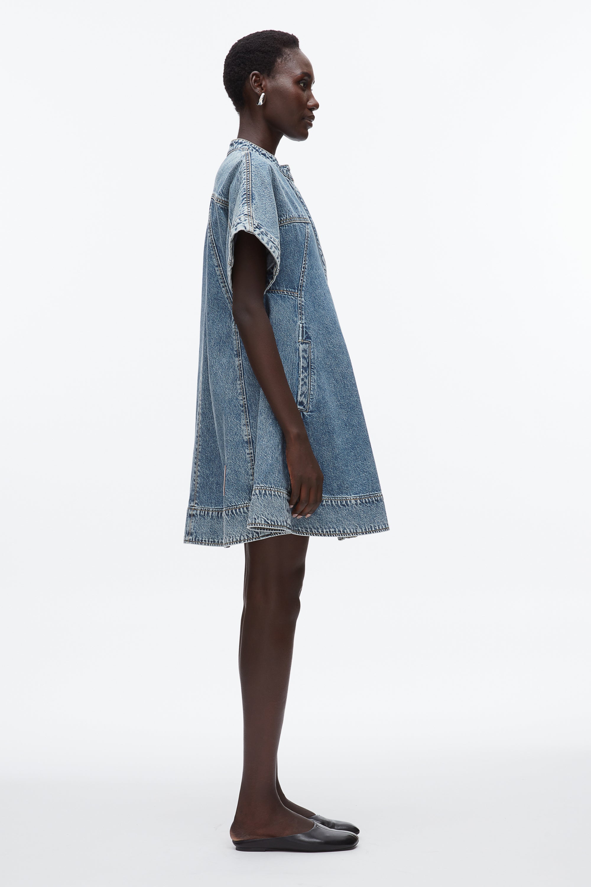 Washed Medium Blue Trapeze Light Denim Dress | 3.1 Phillip Lim