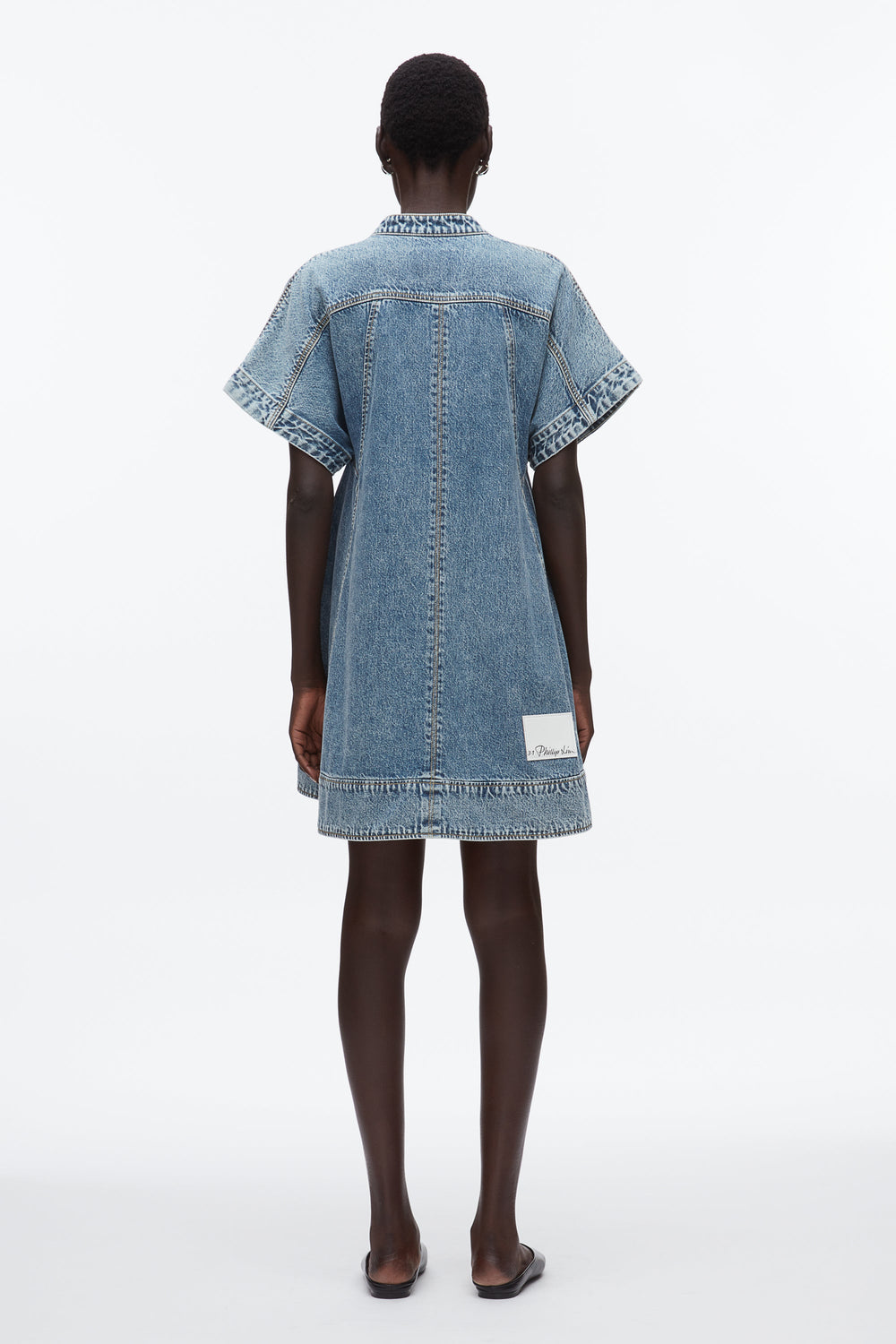Washed Medium Blue Trapeze Light Denim Dress | 3.1 Phillip Lim