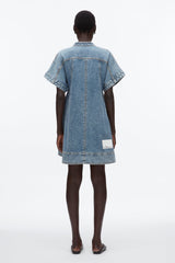 Washed Medium Blue Trapeze Light Denim Dress | 3.1 Phillip Lim