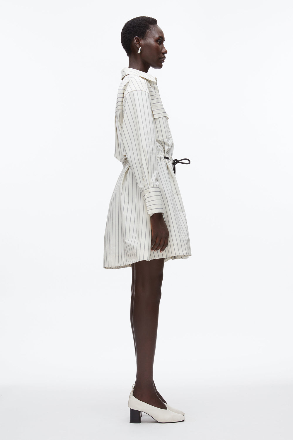 Cream Multi Shirt Dress with Ties | 3.1 Phillip Lim
