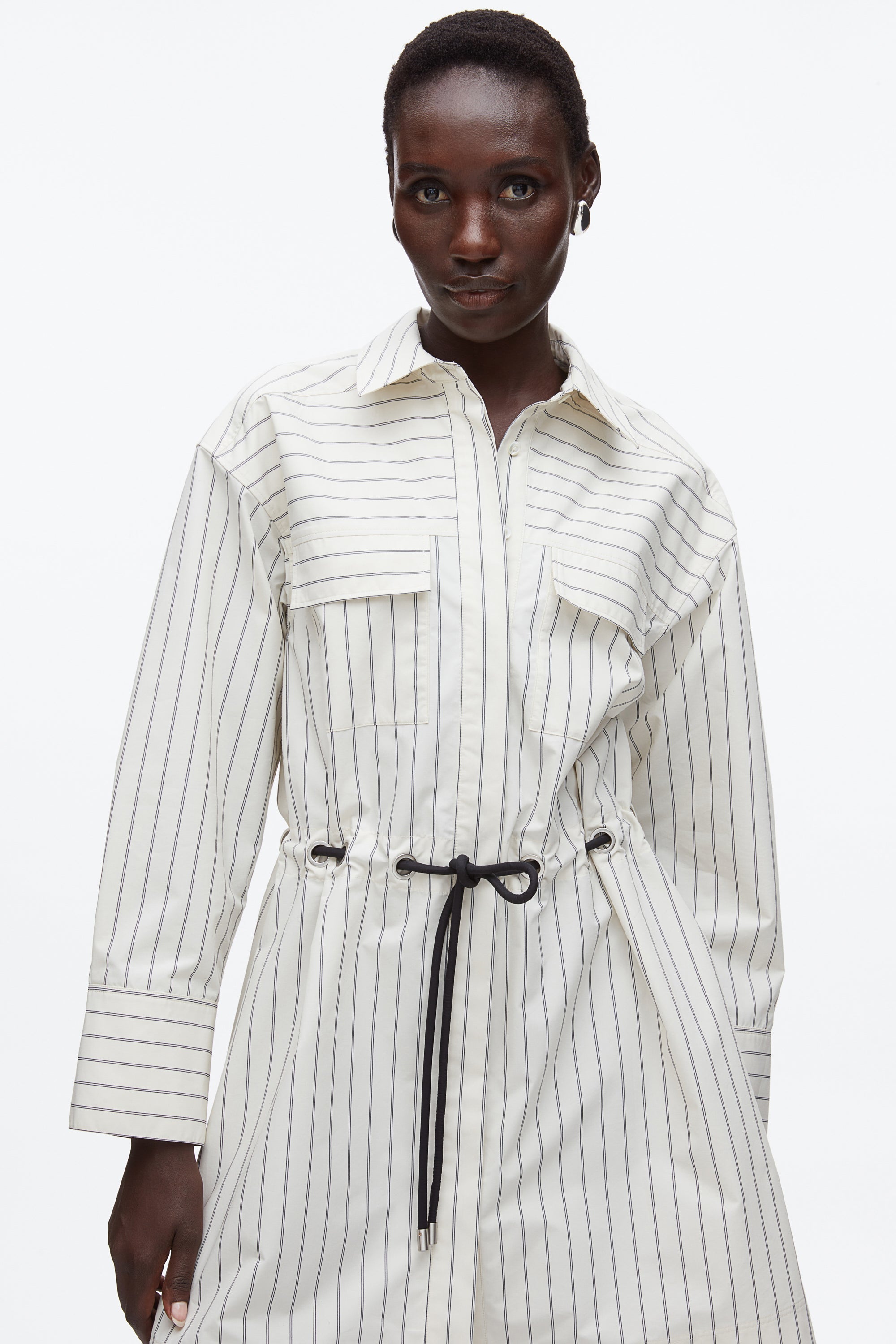 Cream Multi Shirt Dress with Ties | 3.1 Phillip Lim