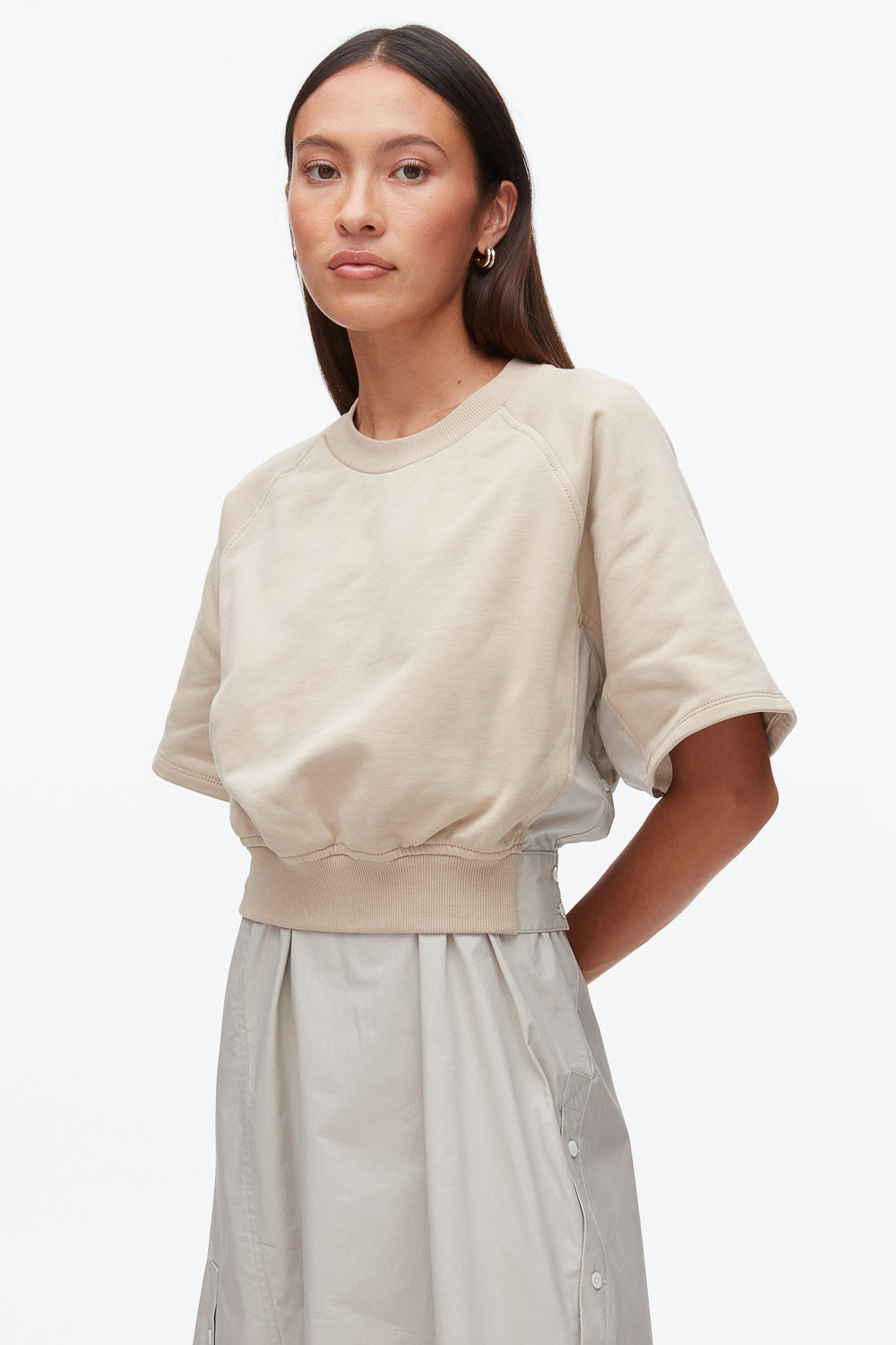 Concrete French Terry Combo Dress | 3.1 Phillip Lim
