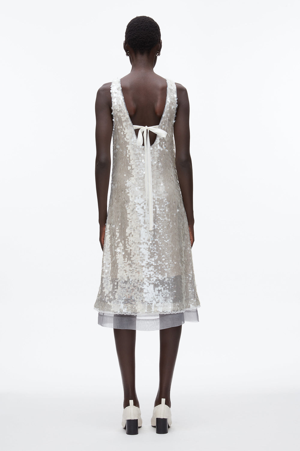 Fog Sequin Tank Dress with Bow | 3.1 Phillip Lim