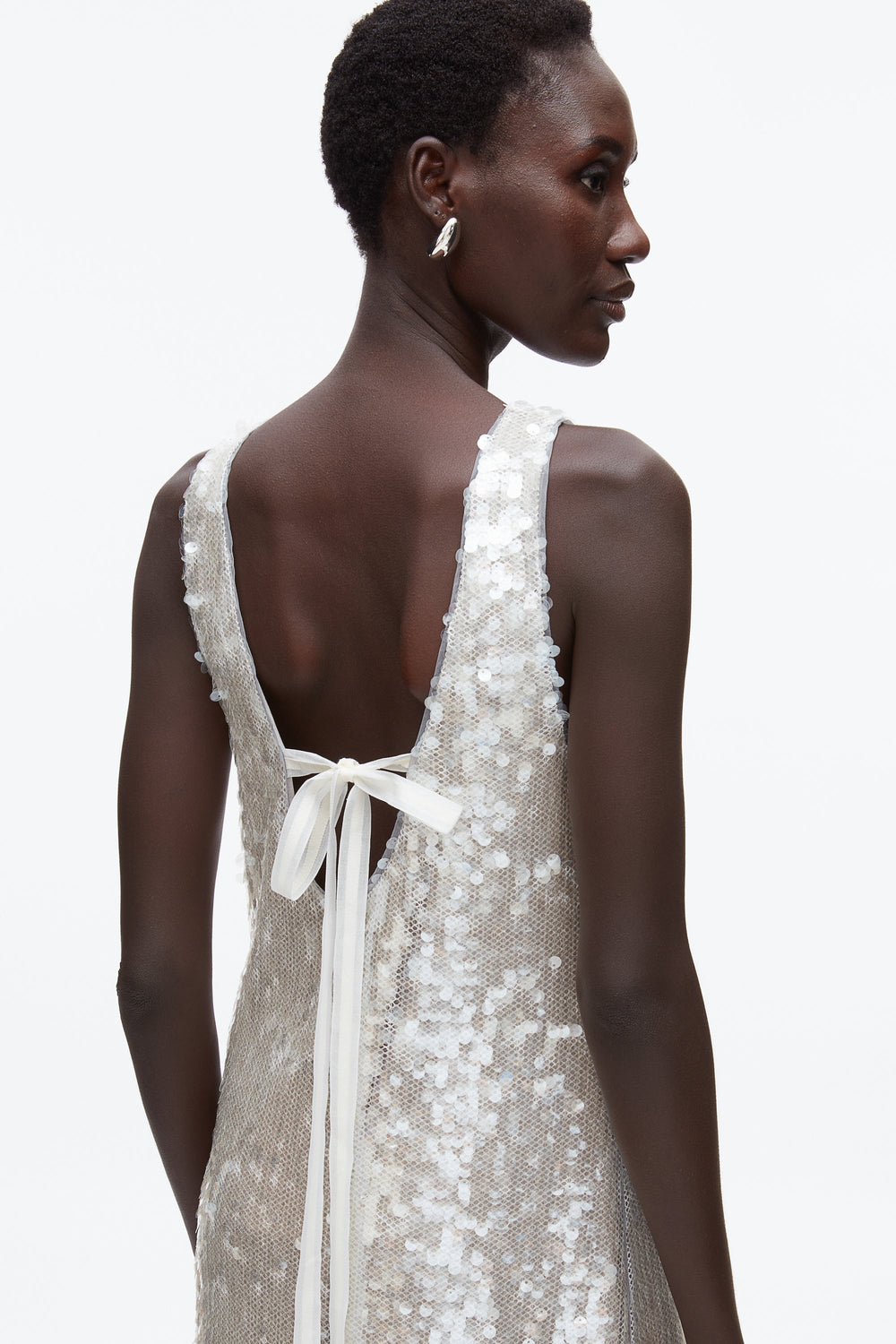 Fog Sequin Tank Dress with Bow | 3.1 Phillip Lim