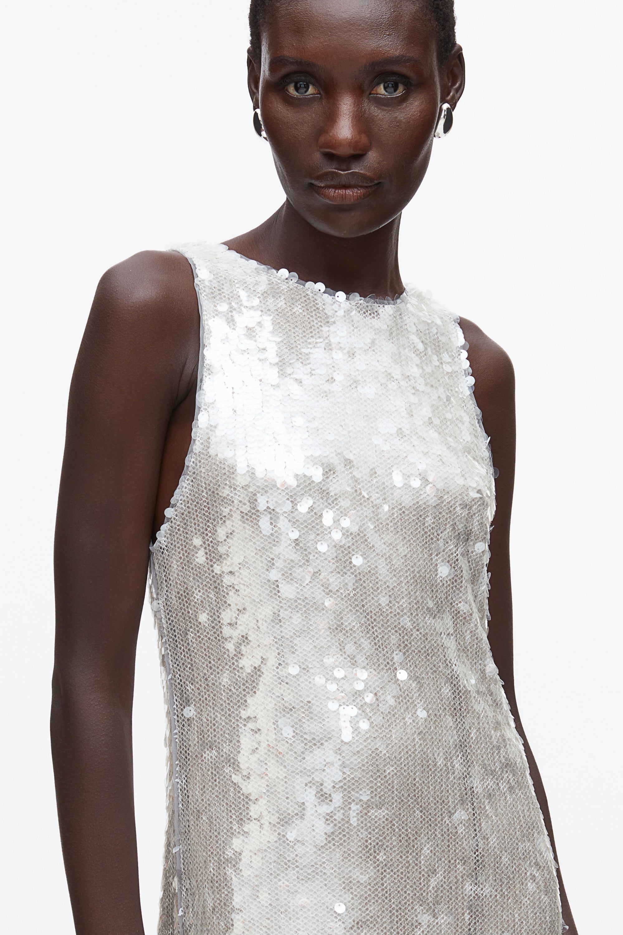 Fog Sequin Tank Dress with Bow | 3.1 Phillip Lim