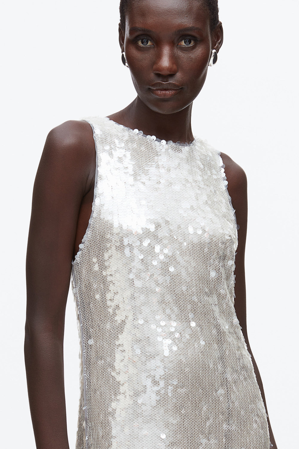 Fog Sequin Tank Dress with Bow | 3.1 Phillip Lim