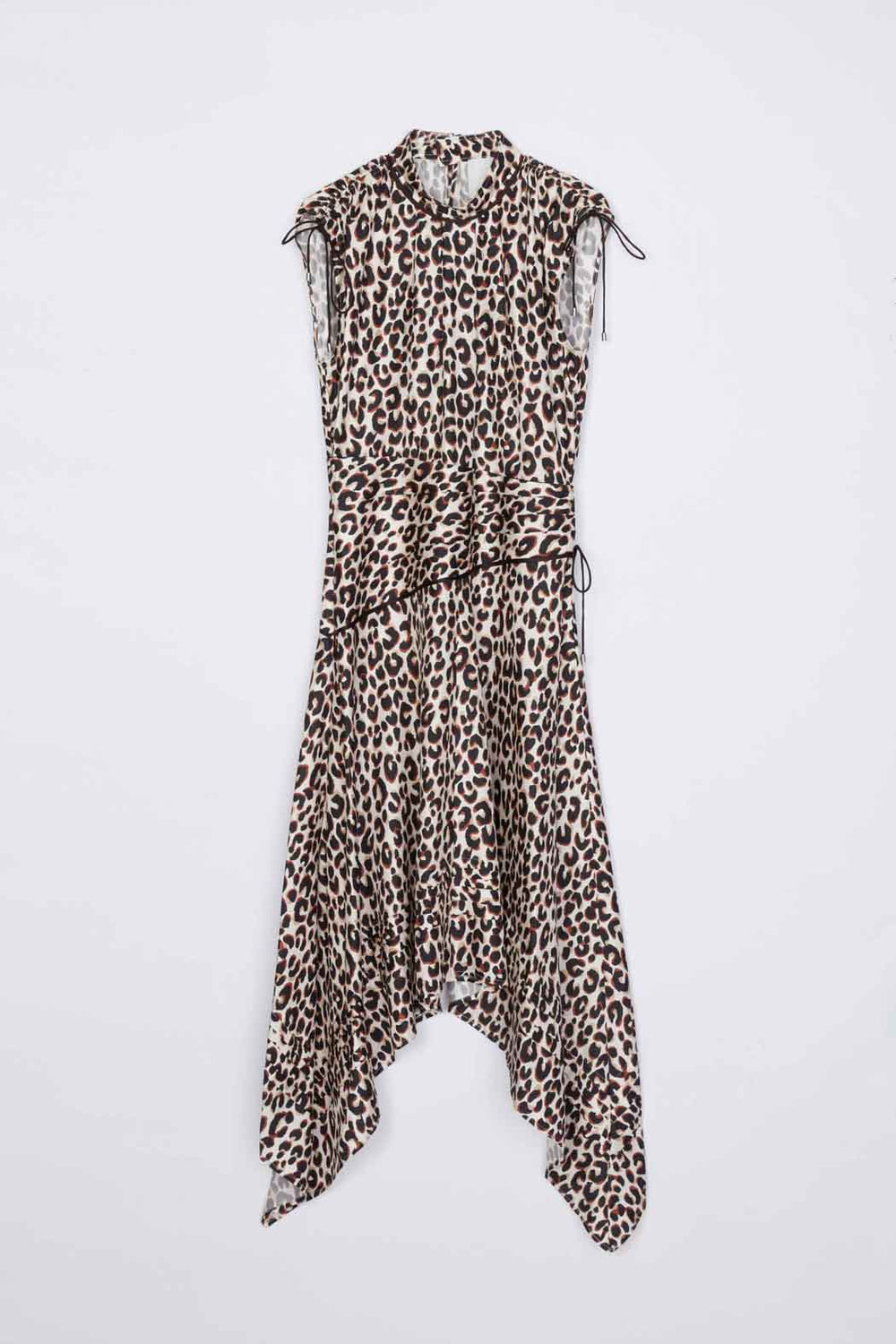 Chalk Multi Leopard Ruched Handkerchief Dress | 3.1 Phillip Lim
