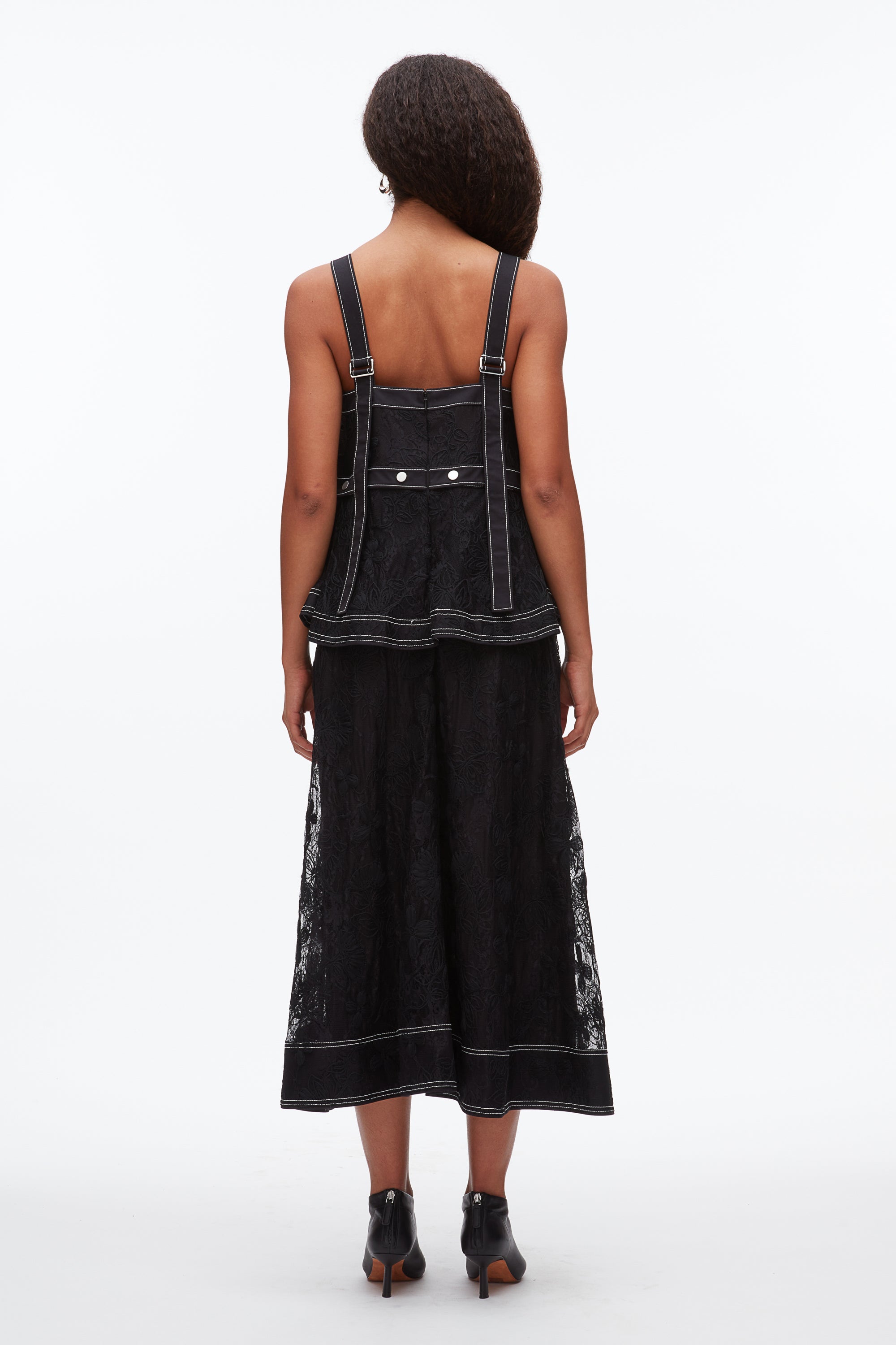 Black Floral Lace Midi Dress | 3.1 Phillip Lim
