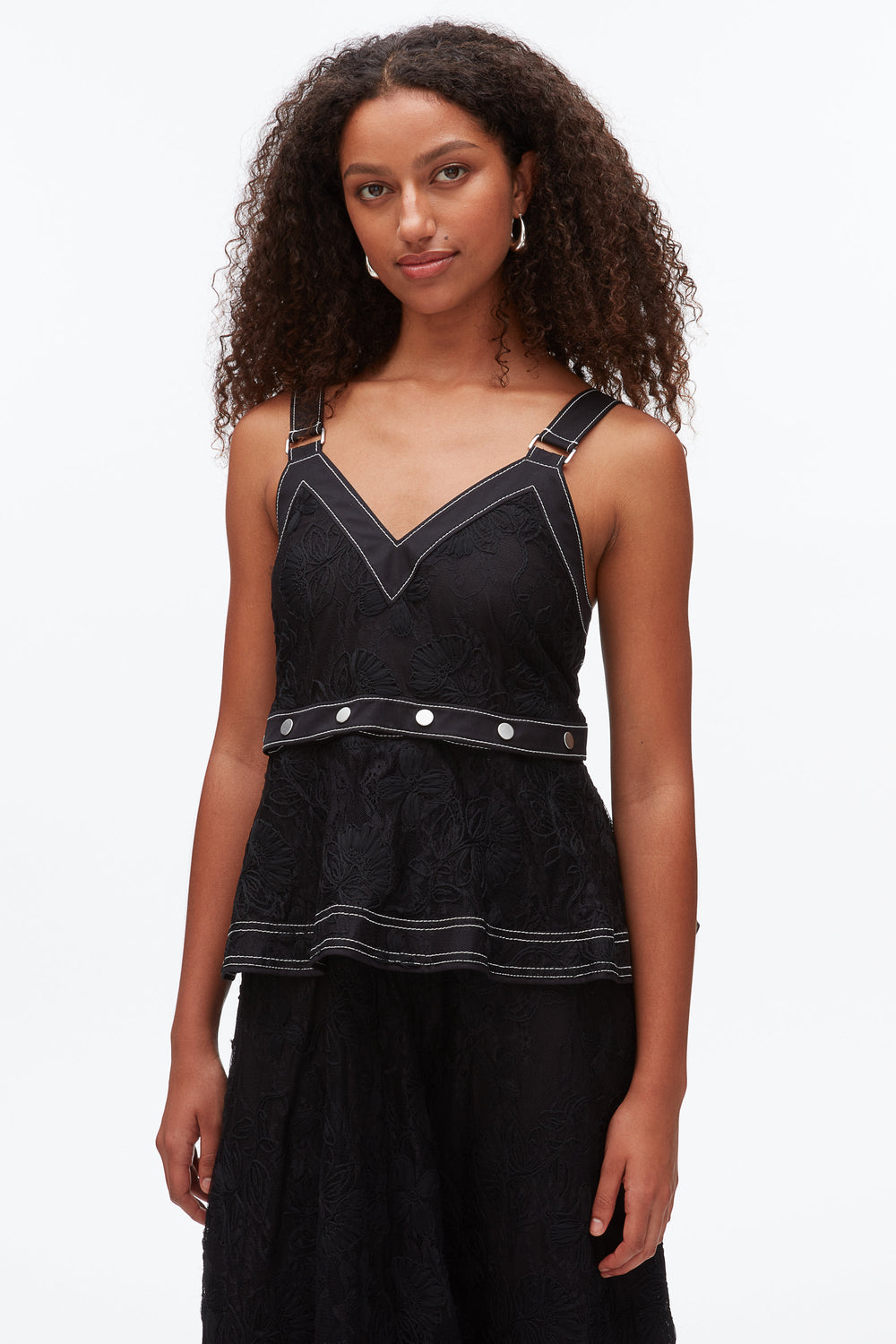 Black Floral Lace Midi Dress | 3.1 Phillip Lim