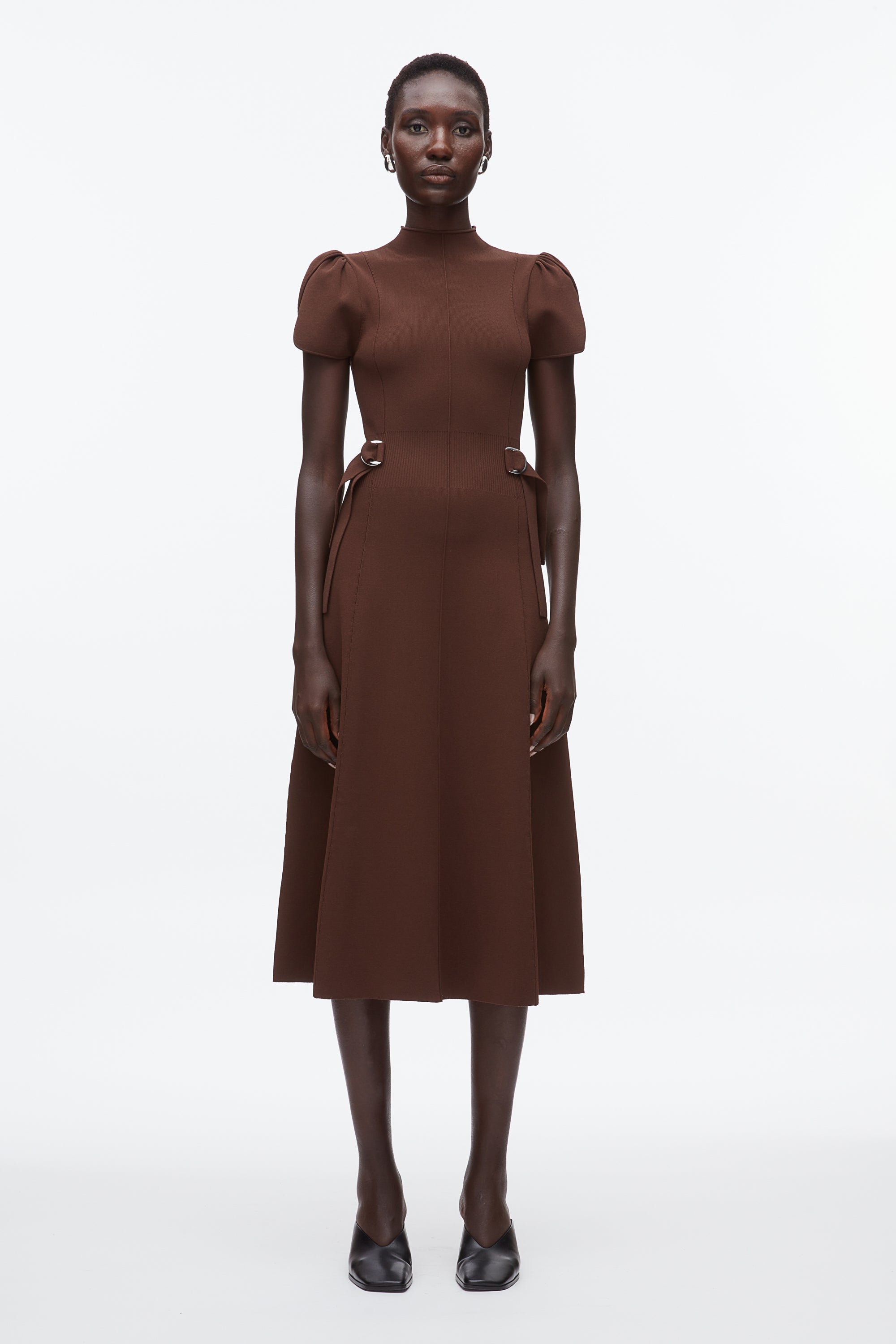 Dk Chocolate Compact Rib Tulip Dress | 3.1 Phillip Lim
