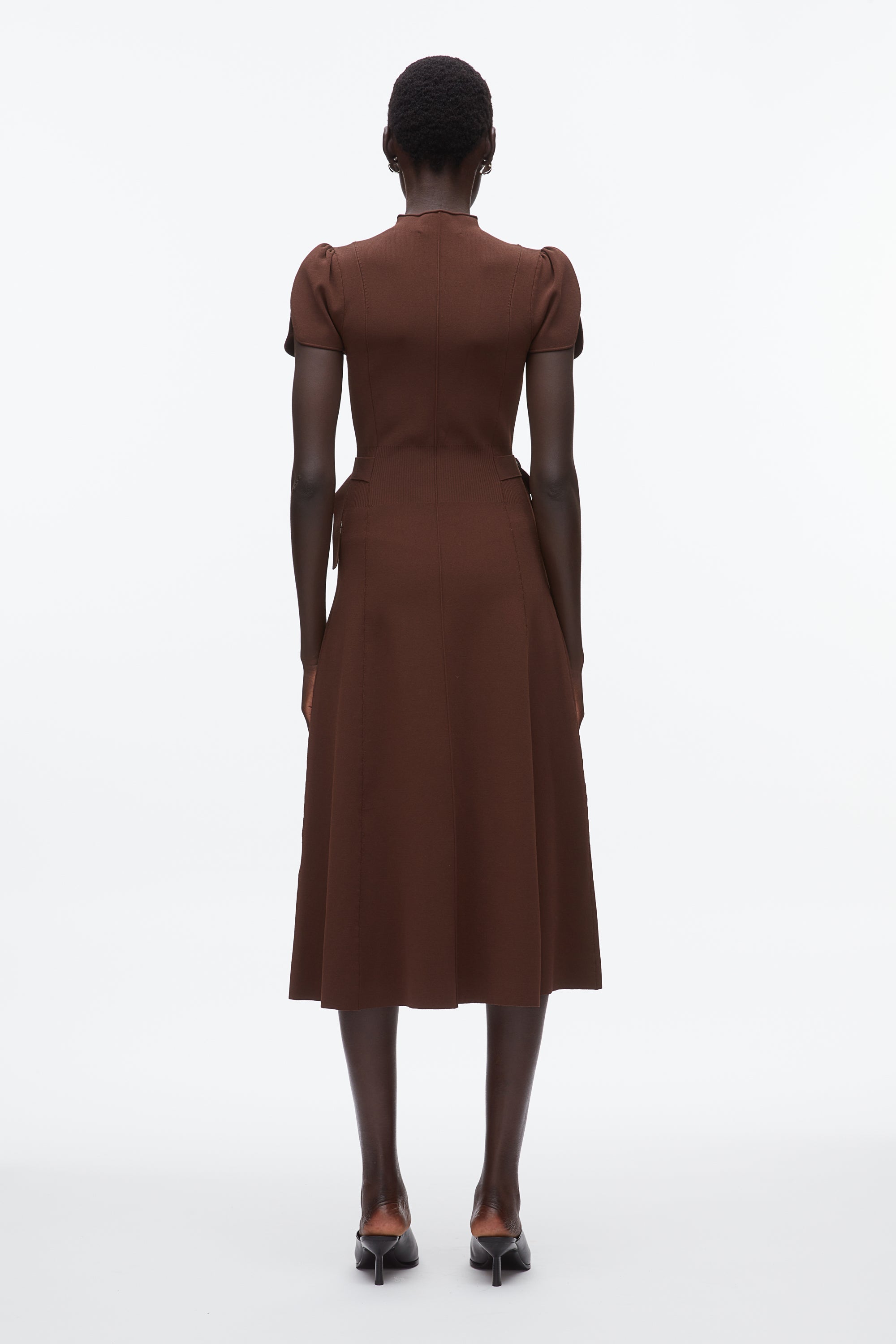 Dk Chocolate Compact Rib Tulip Dress | 3.1 Phillip Lim