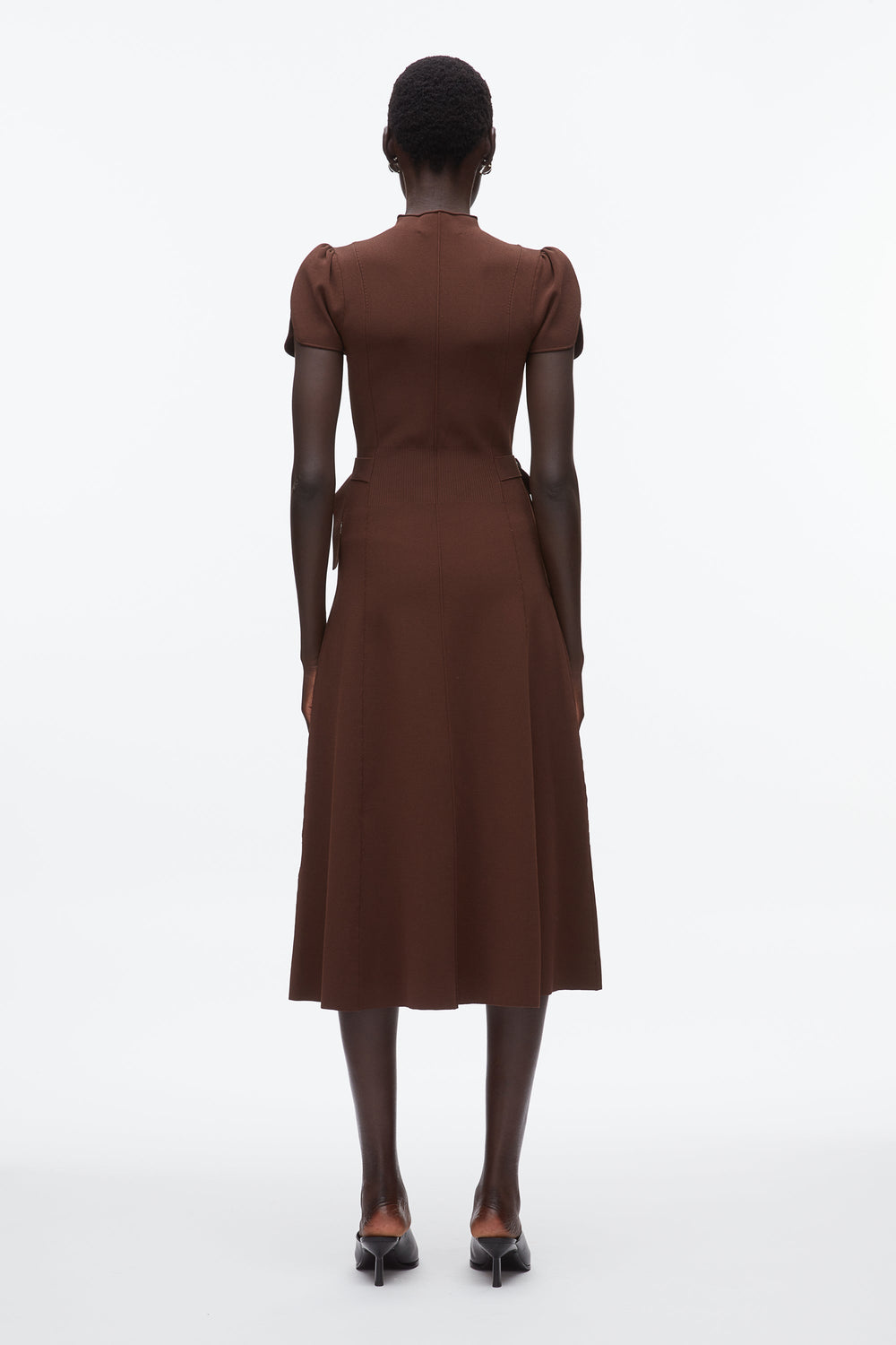 Dk Chocolate Compact Rib Tulip Dress | 3.1 Phillip Lim
