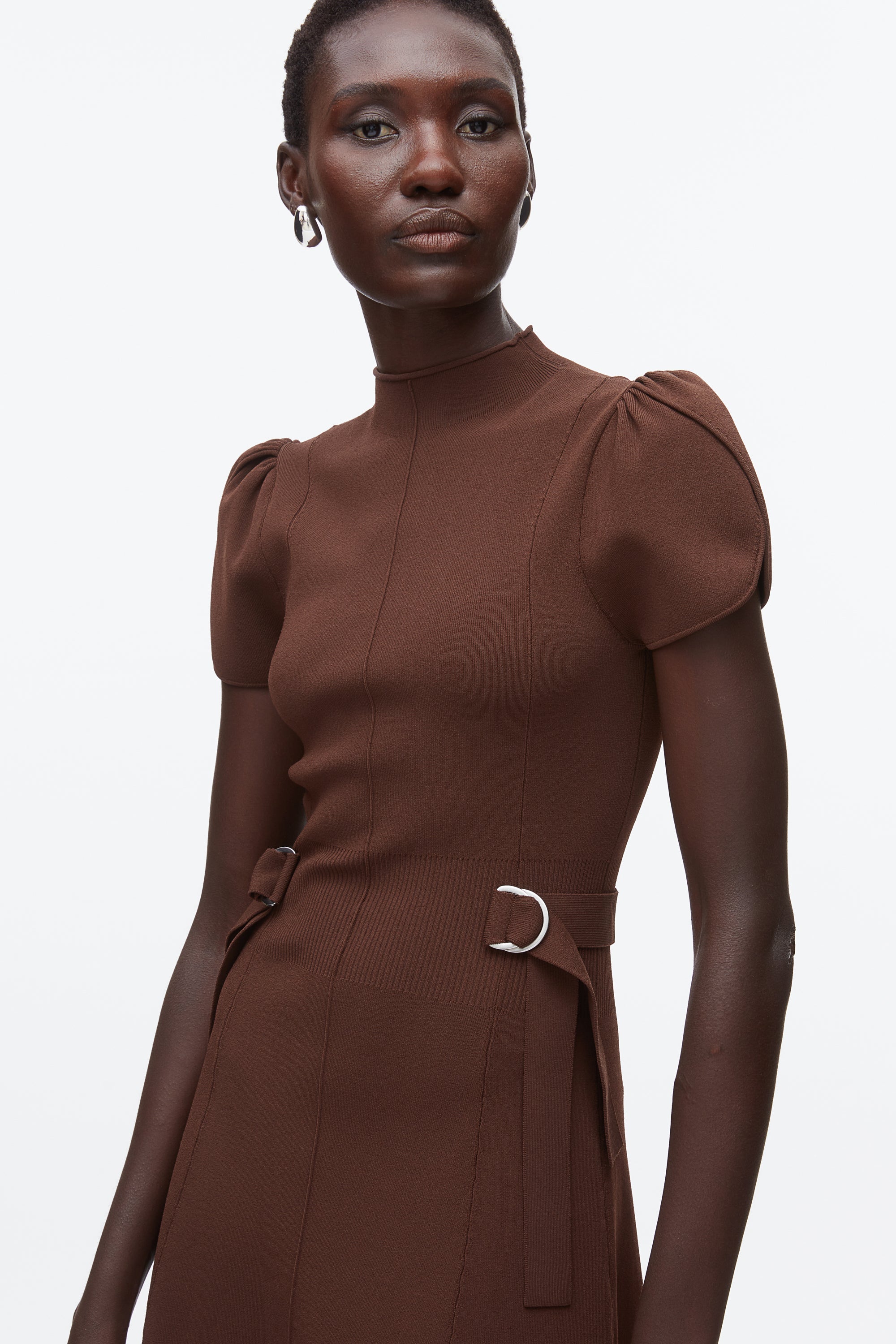 Dk Chocolate Compact Rib Tulip Dress | 3.1 Phillip Lim