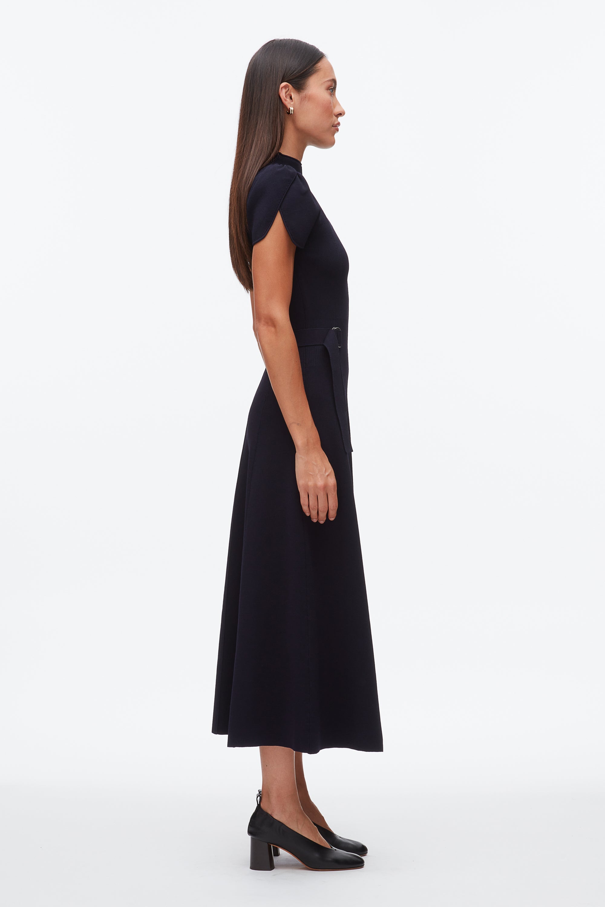 Midnight Compact Rib Tulip Dress | 3.1 Phillip Lim