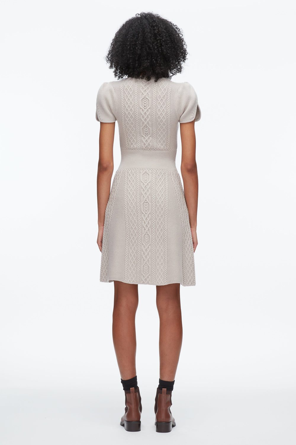 Oyster Cable Mix Tulip Dress | 3.1 Phillip Lim