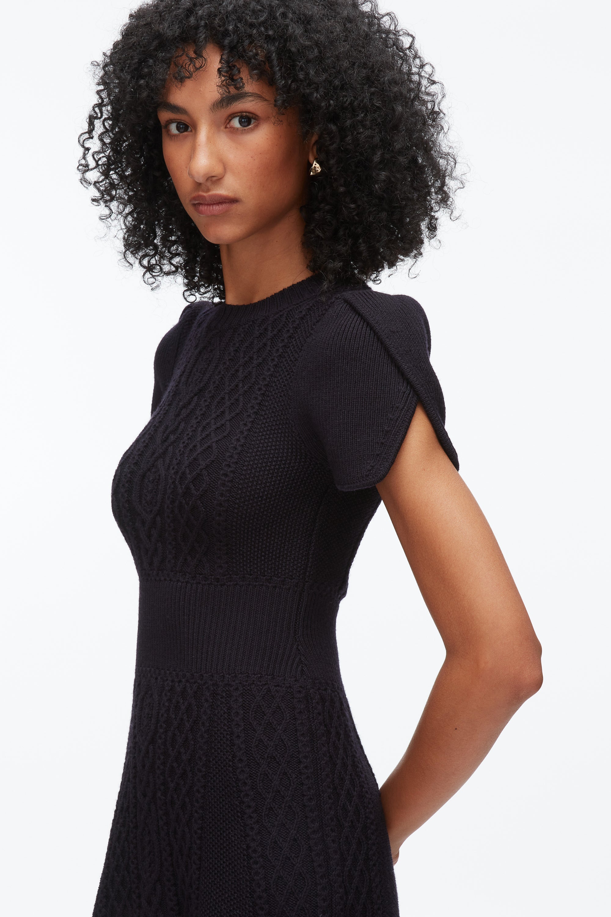 Midnight Cable Mix Tulip Dress | 3.1 Phillip Lim