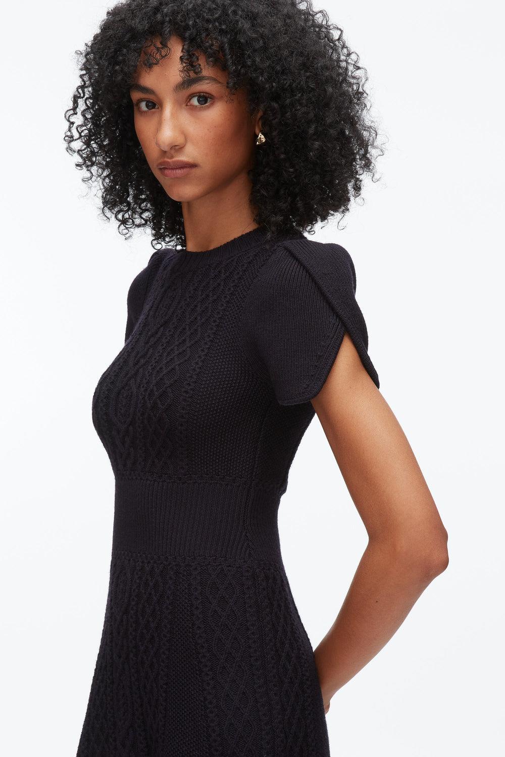 Midnight Cable Mix Tulip Dress | 3.1 Phillip Lim